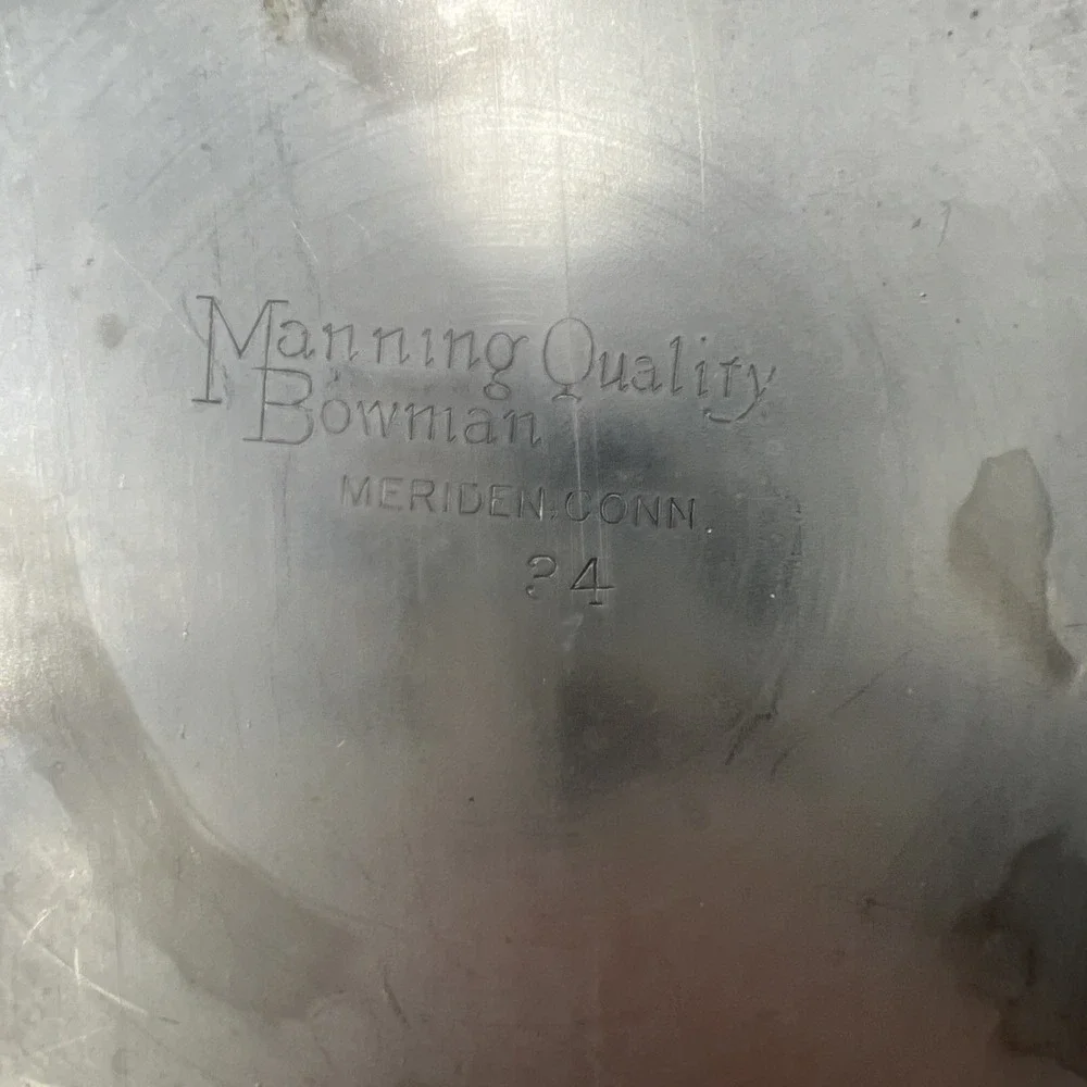 Manning & Bowman Co Antique Brass, Copper & Silver Coffee‎ Pot